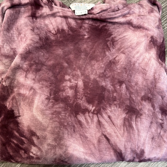 COPY - DANSKIN Purple Tie Dye Cropped Hoodie Size Large✨ - Picture 4 of 4